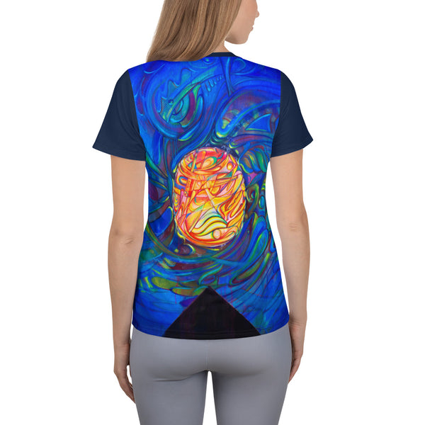God is Love Women's Athletic T-shirt