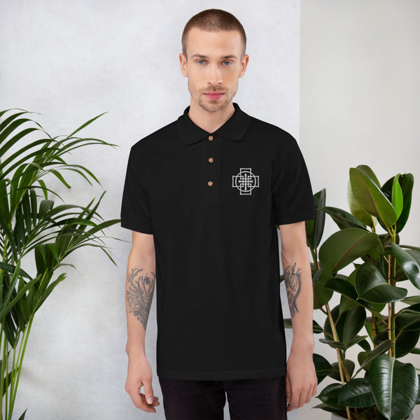 Swedenborg Cross Embroidered Polo Shirt